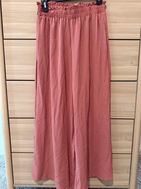 Simplee Apparel Pants - Women's Elastic Waist Wide Leg Pant - Dusty Rose